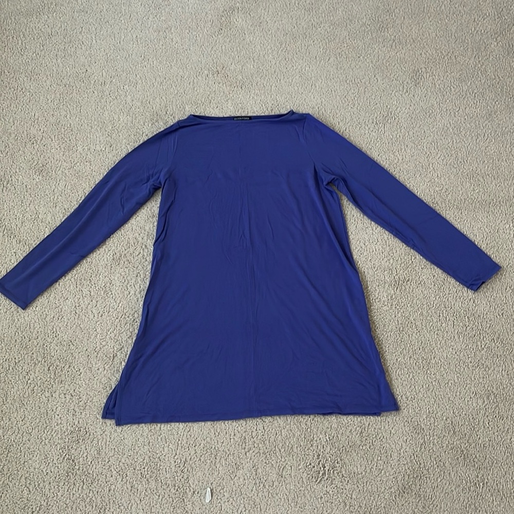 Eileen Fisher Knit Crew Neck Long Top - M